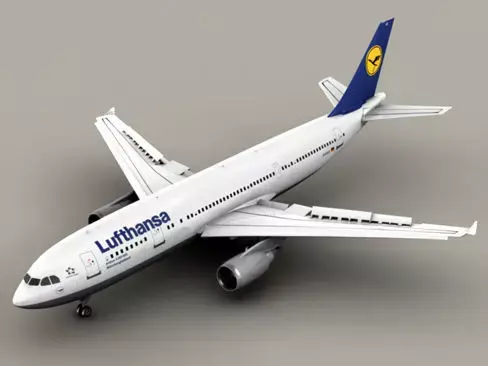 Airbus A300 Lufthansa 3D model purchase
