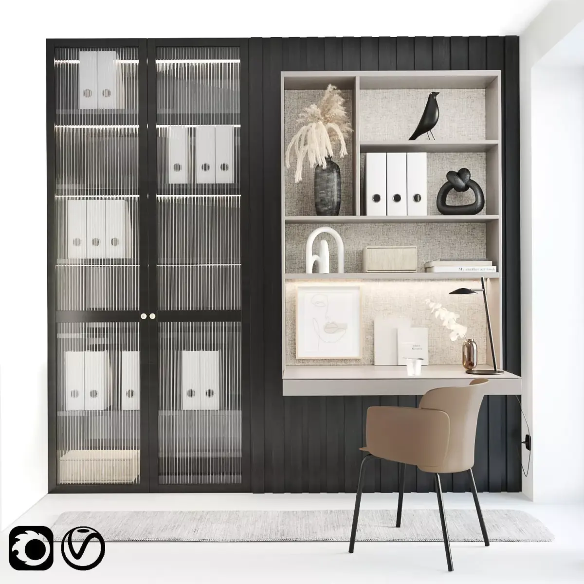 Home office 01 3D model