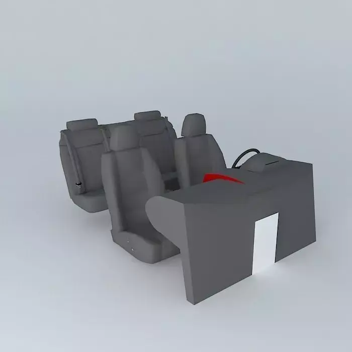 Car interior with details Free 3D model
