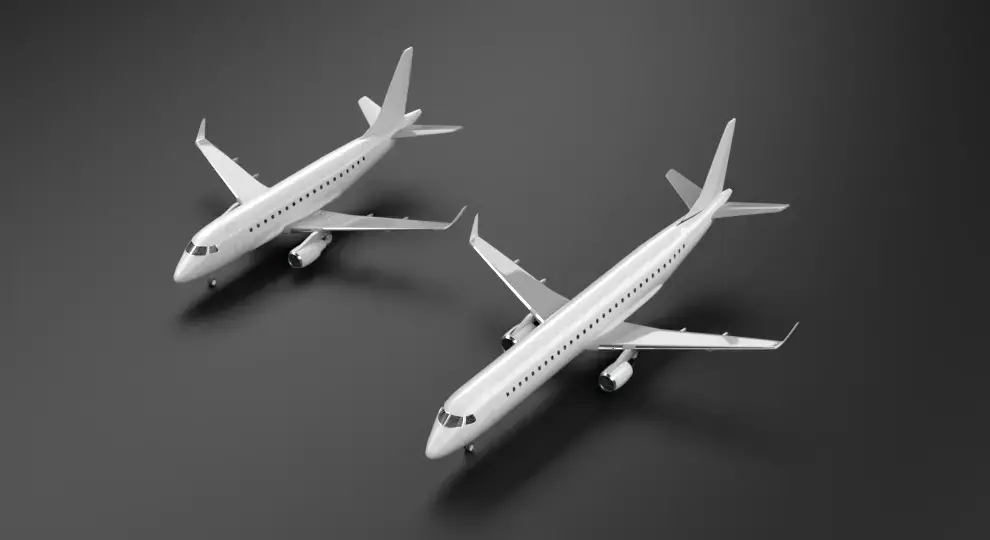 Embraer E170 - E195 Family 3D model