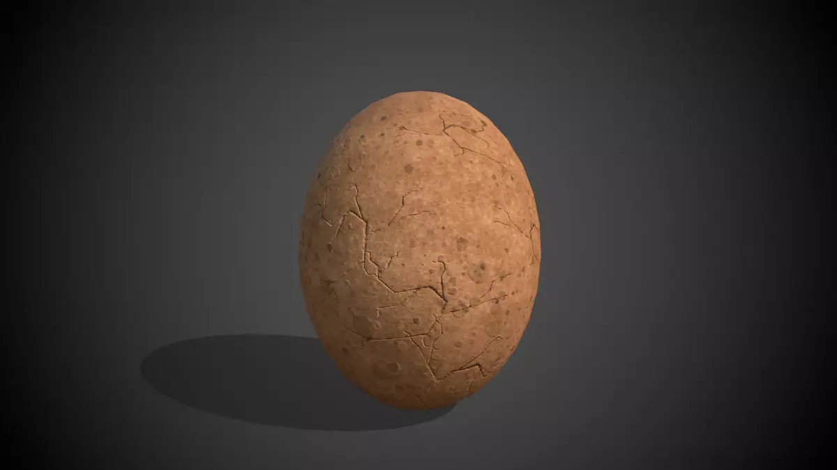 Dinosaur Egg Low-poly 3D model get