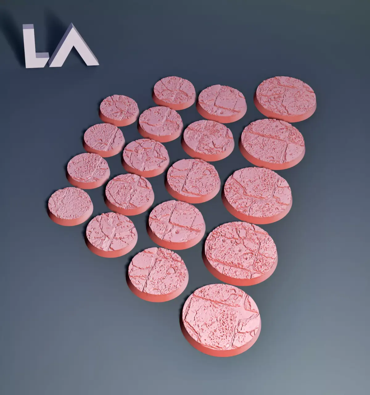 HD Base Set 29 - Large Damaged Tiles 3D print model
