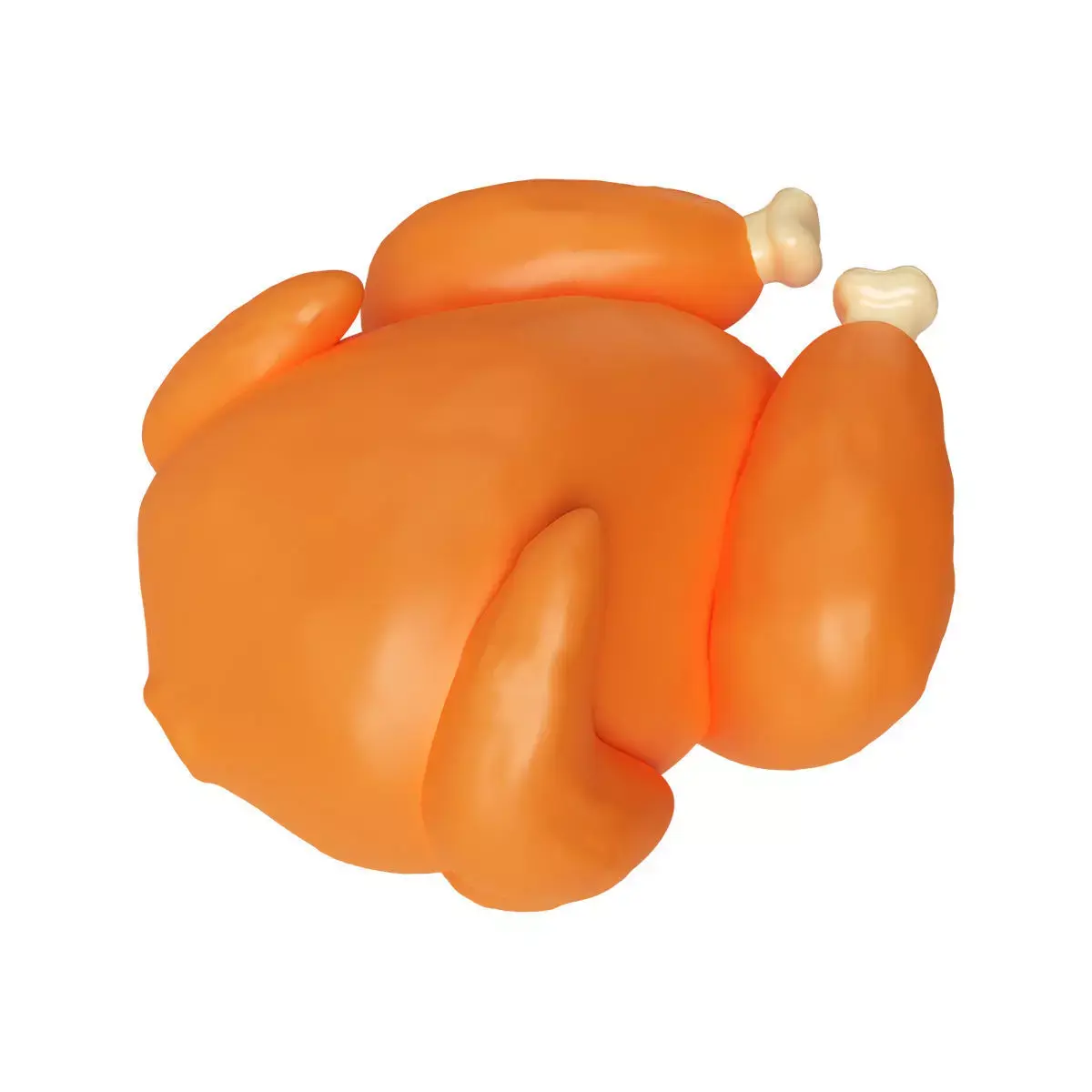 Cartoon Grilled Chicken Low-poly 3D model