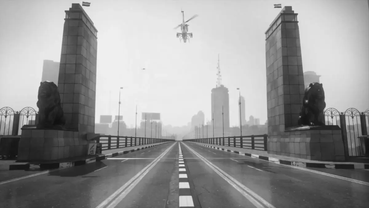 The Qasr El Nil Bridge in Cairo 3D model