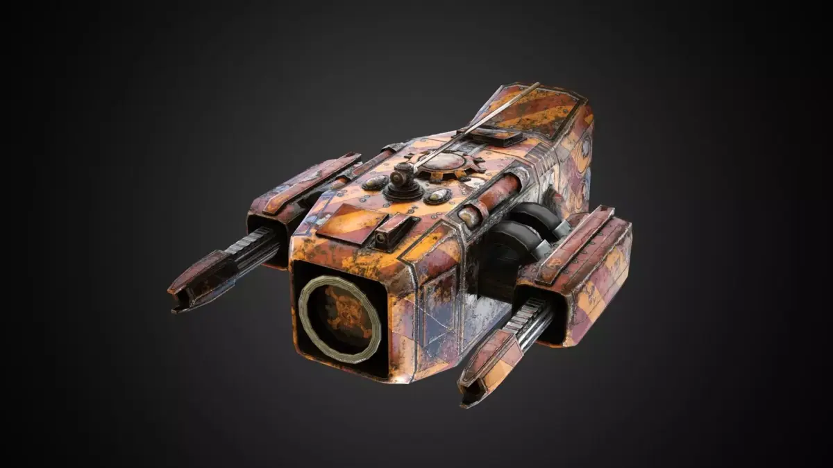 Sci-fi Drone MD-01 Low-poly 3D model