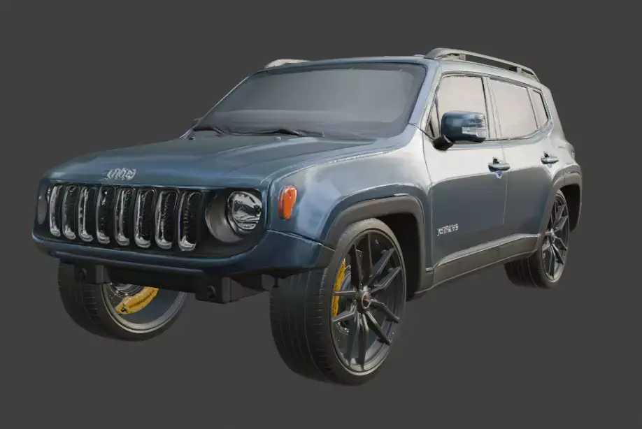 jeep animation 3D model