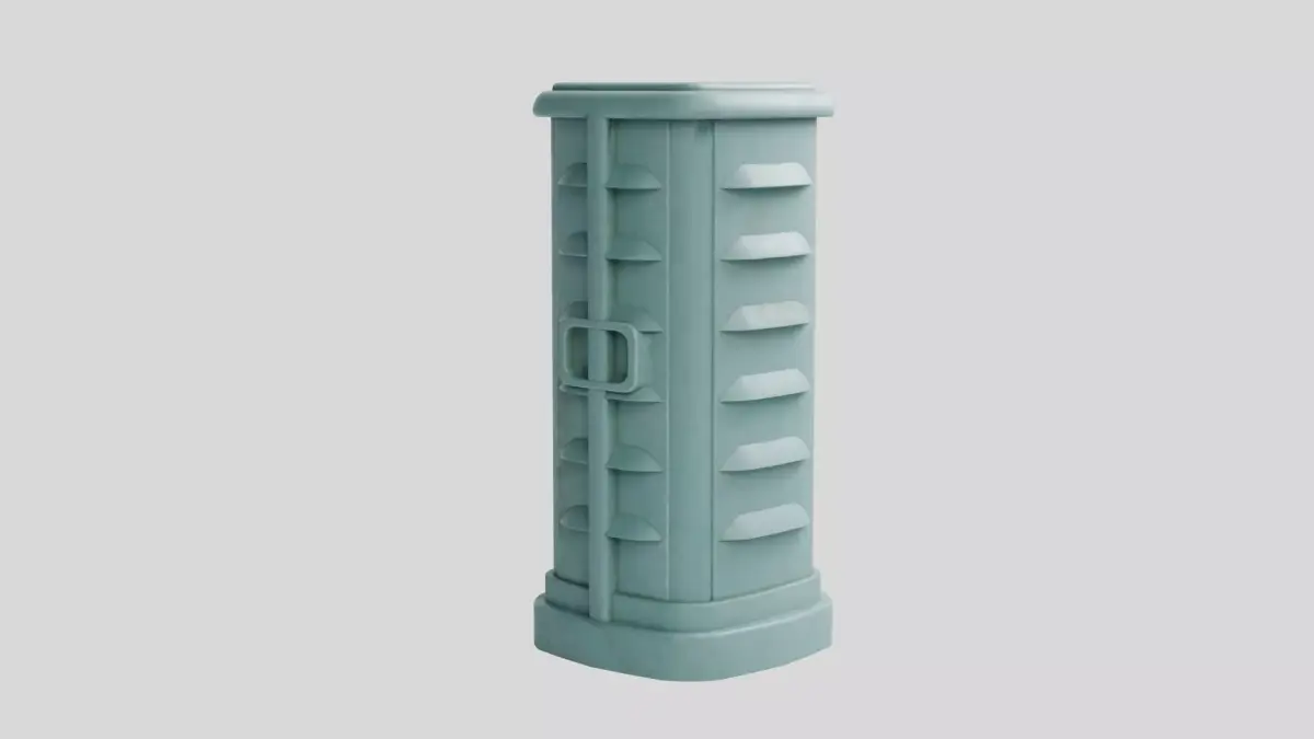 Utility Pedestal Box Low-poly 3D model