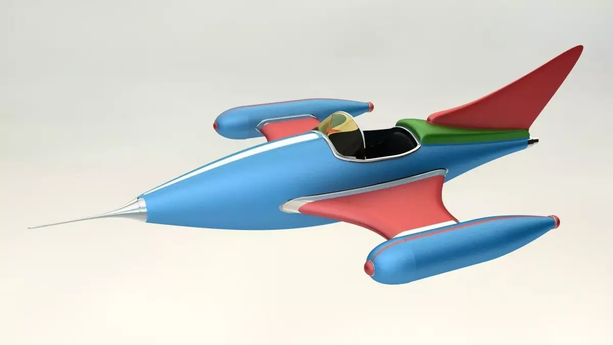 Space Ship Free 3D model 3