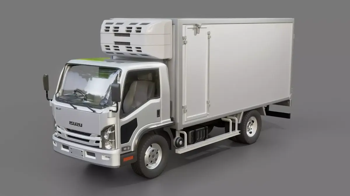 Isuzu Elf Box Truck 2021 3D model