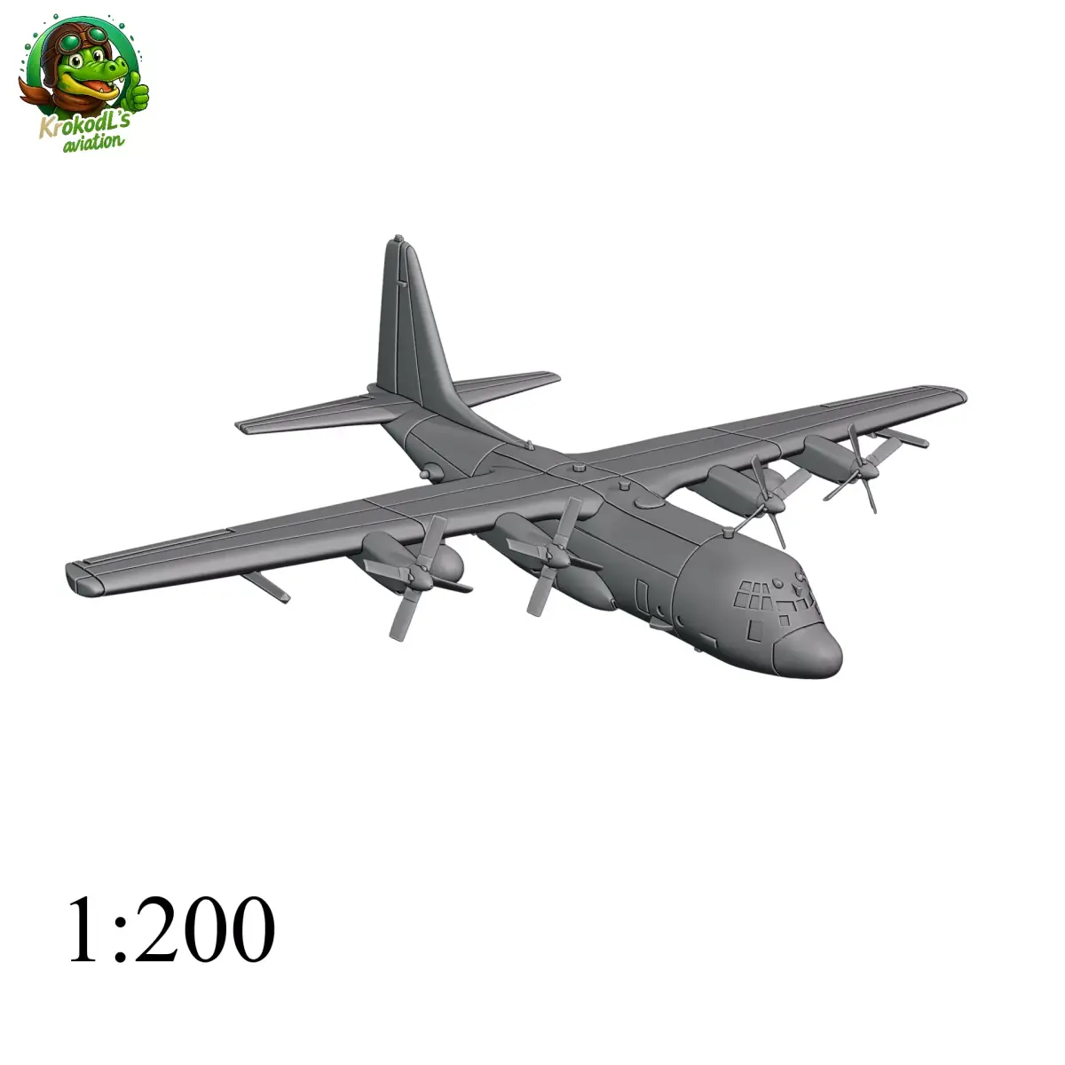 Lockheed AC-130U Spooky 3D print model