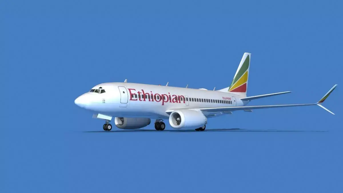 Boeing 737 MAX 7 Ethiopean Airlines 3D model