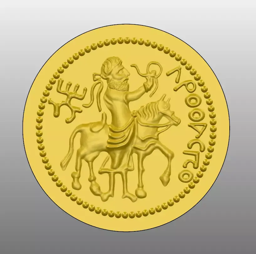 Coin pendant Free 3D model buy