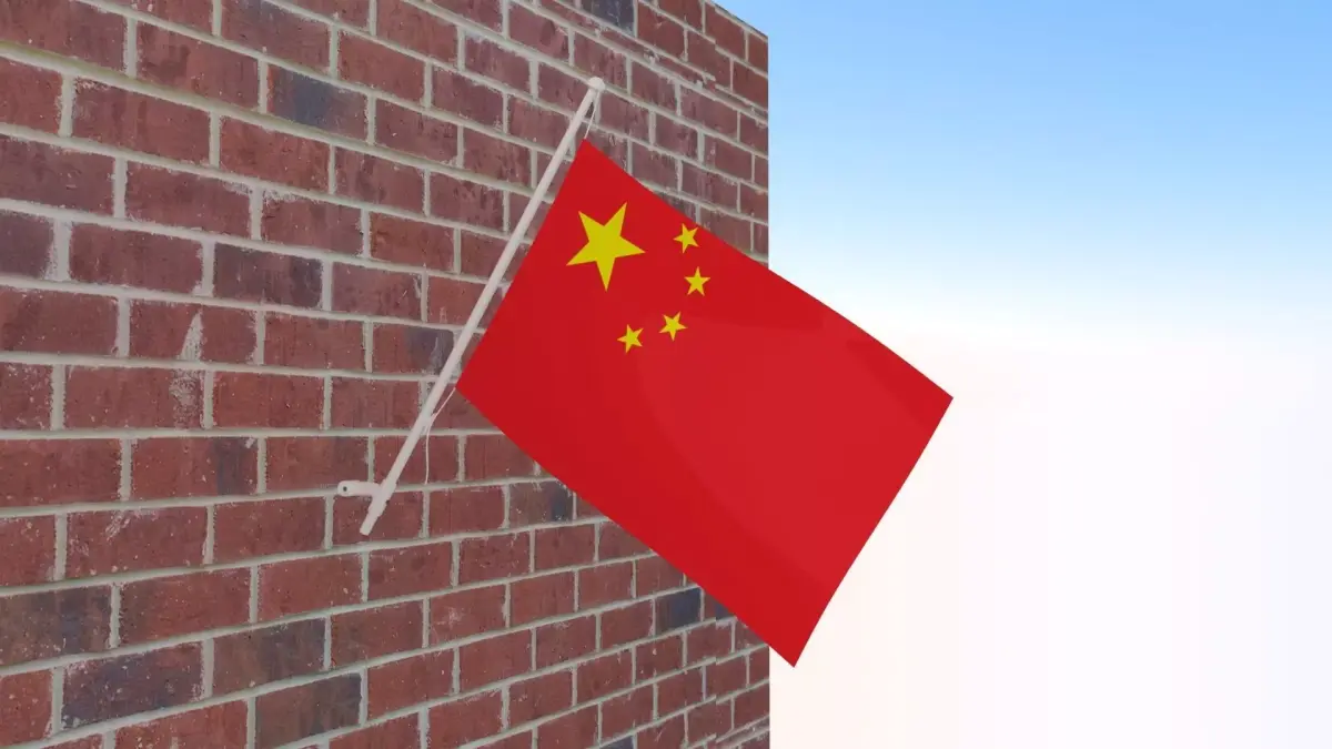 Flag of China 3D model purchase