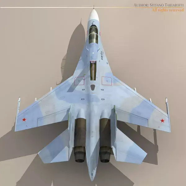 Su-27 Flanker camo2 3D model