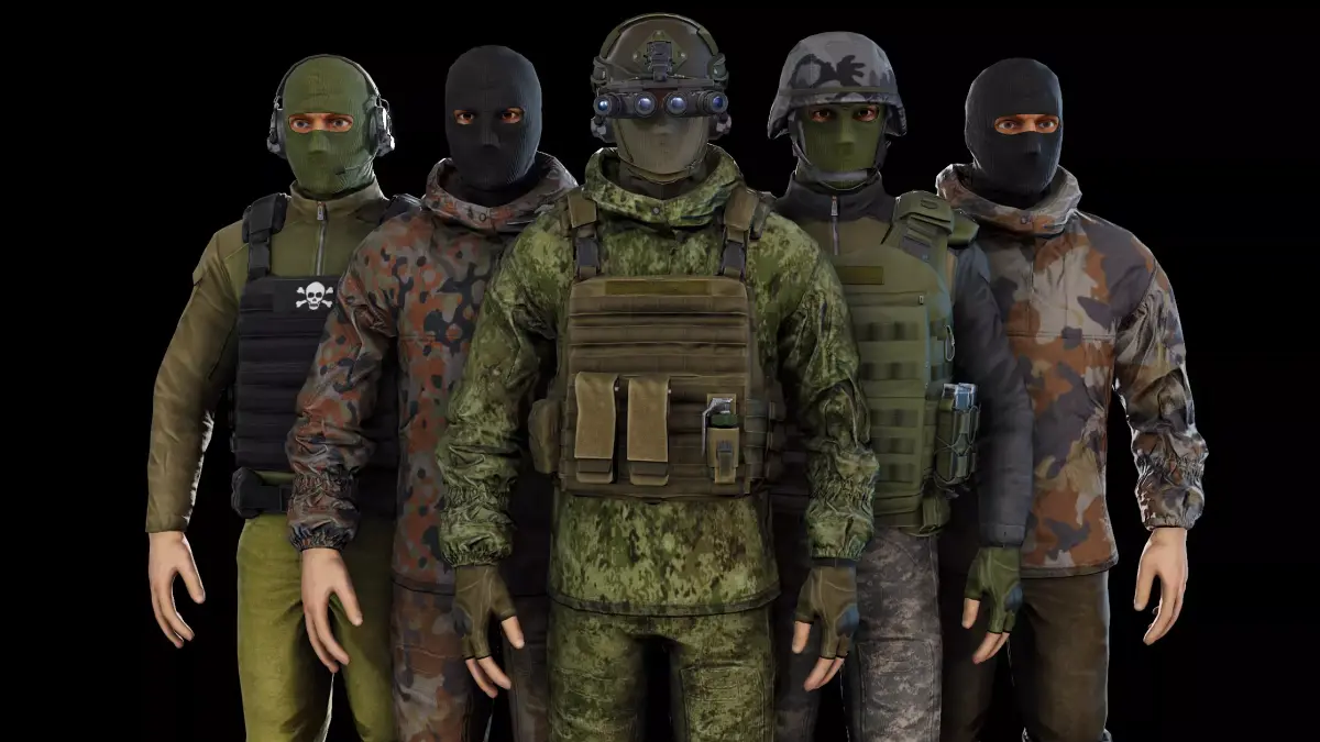 Terrorist Low-poly 3D model