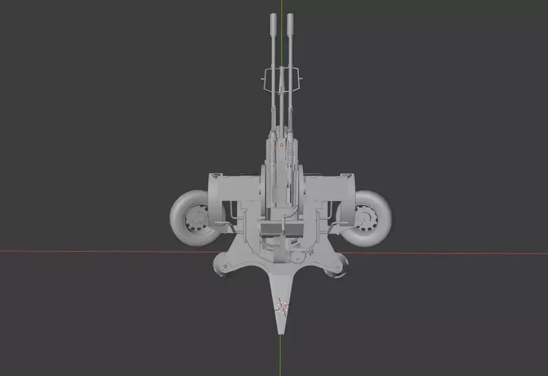 ZU-23-2 Twin barreled Anti Air  Free 3D model