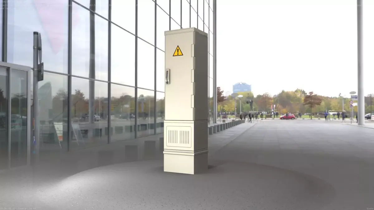 Electrical Distribution Cabinet 89  Low-poly 3D model