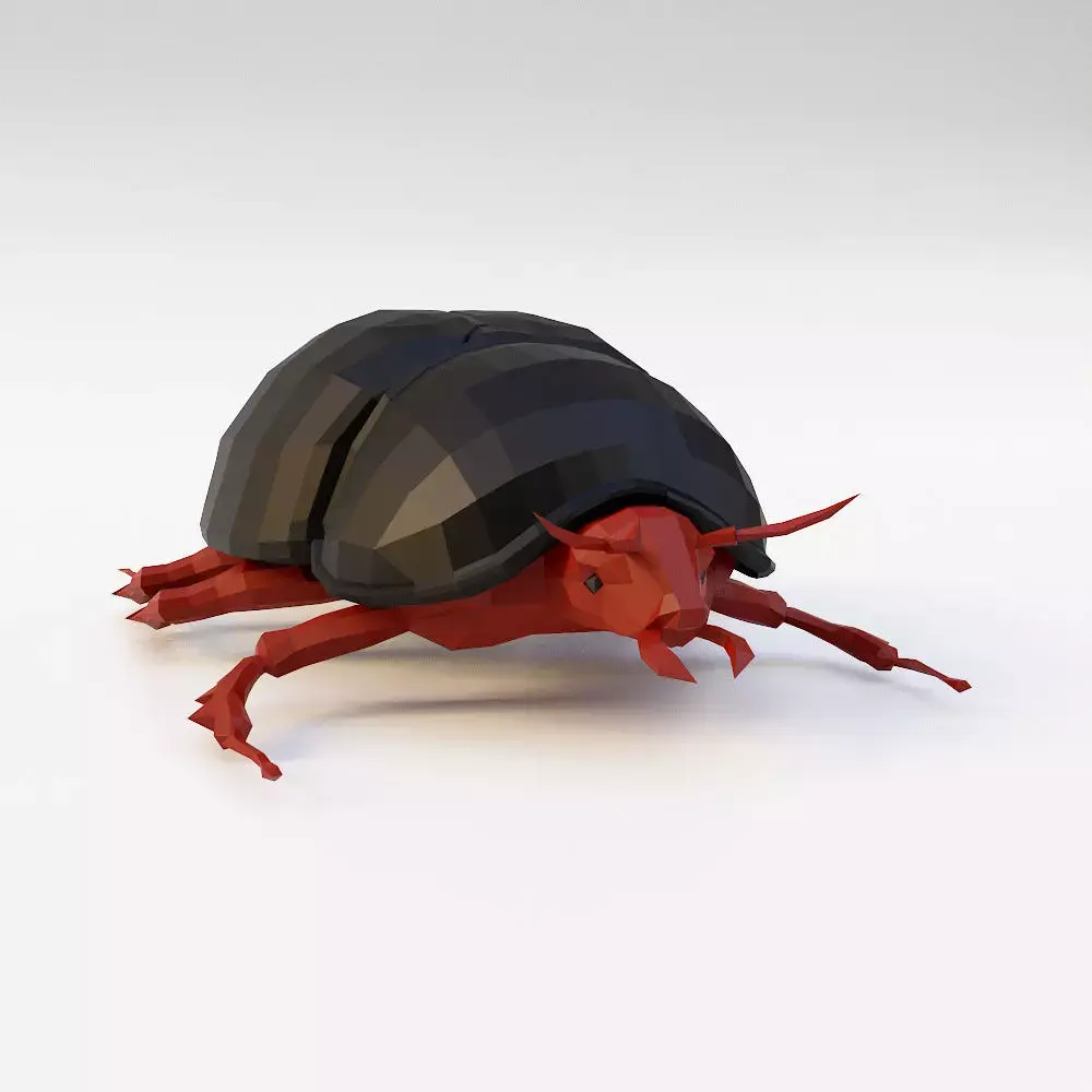 Beetle 3d model Low-poly 3D model