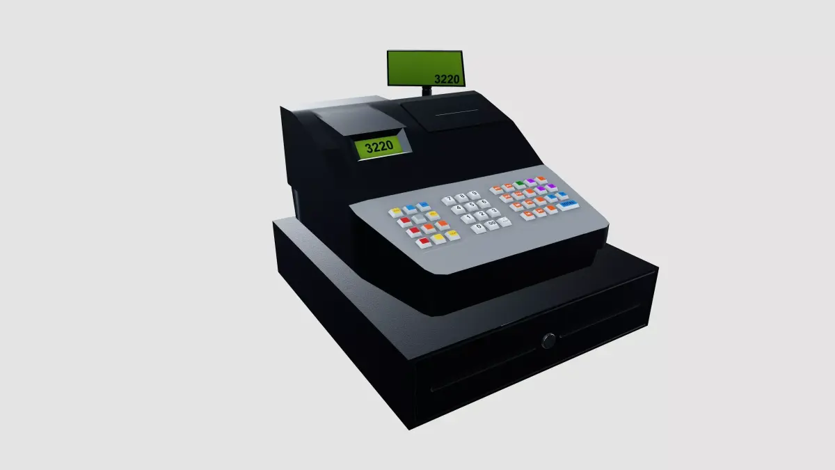 Cash Register 3D model purchase