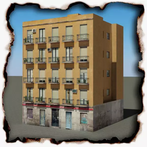 Building residential Low-poly 3D model purchase