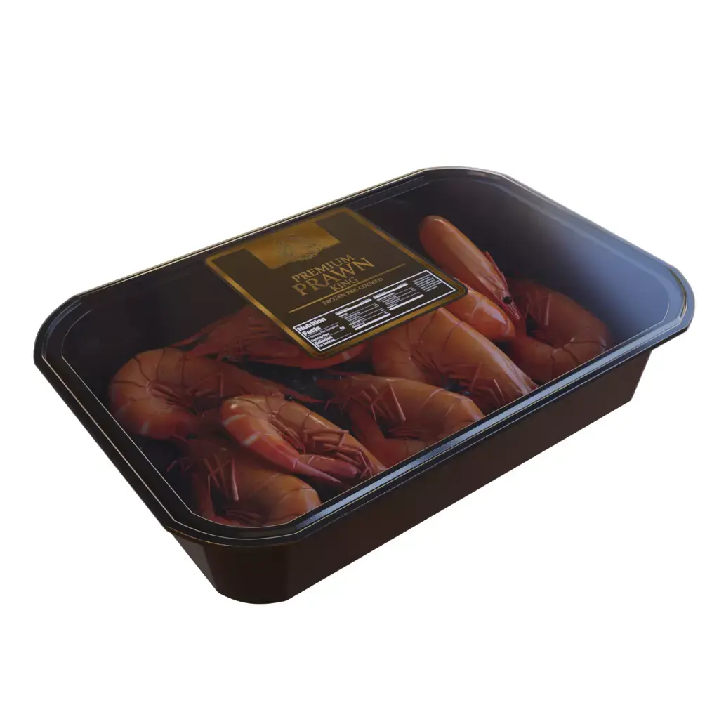 Frozen prawns and shrimps Frozen King Prawns 3D model