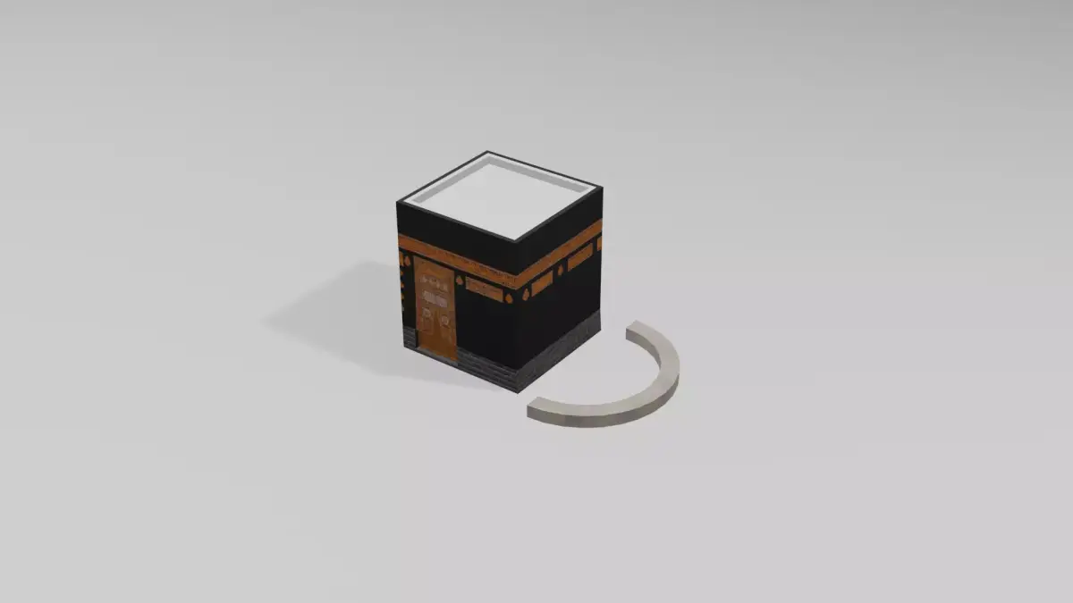 Kaaba Low-poly 3D model
