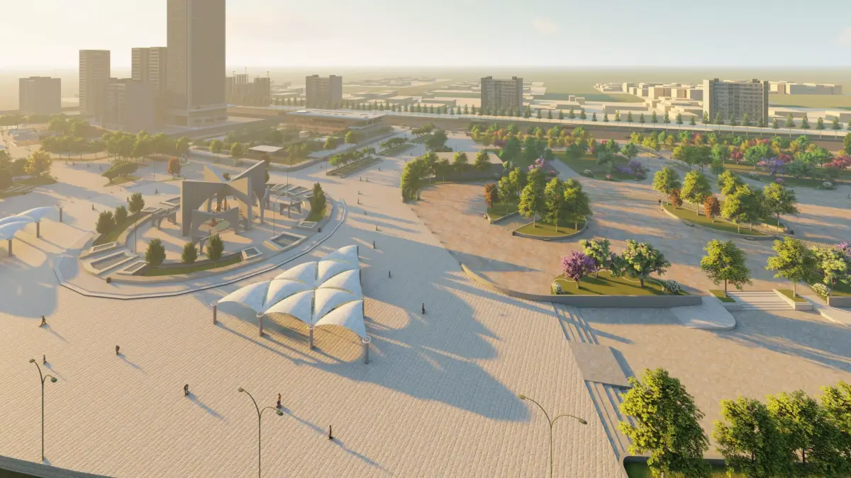 Master park-Regional park project-Private Park Landscape 3D model buy