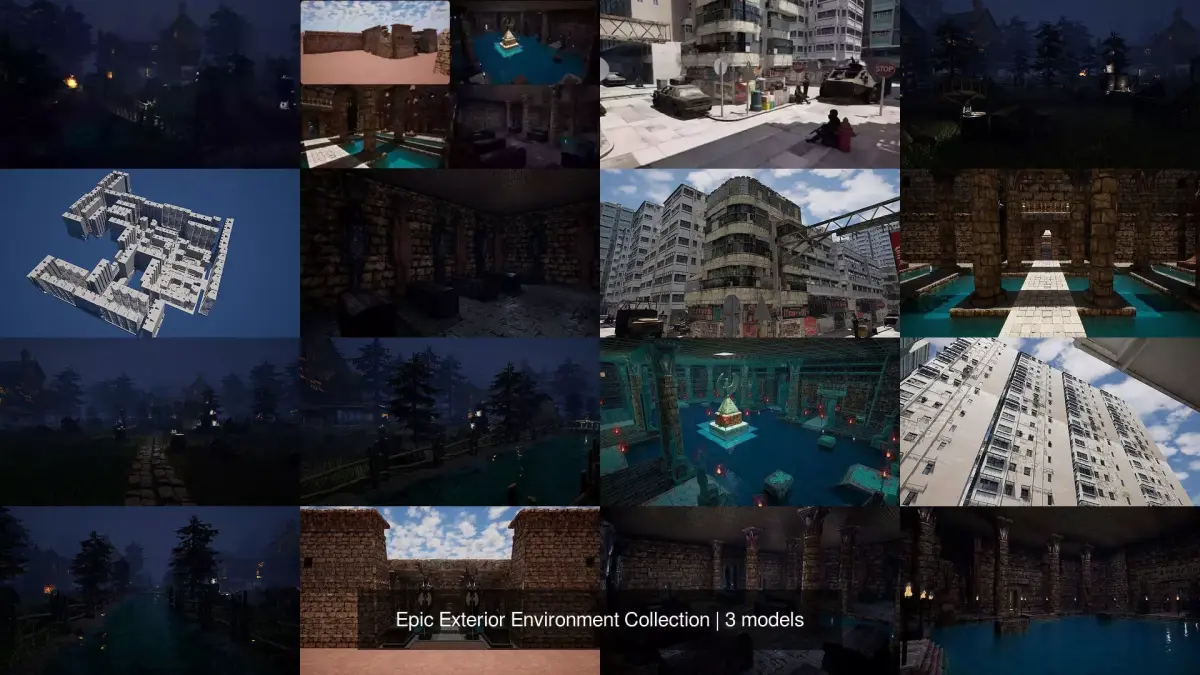 Epic Exterior Environment Collection 3D Model Pack