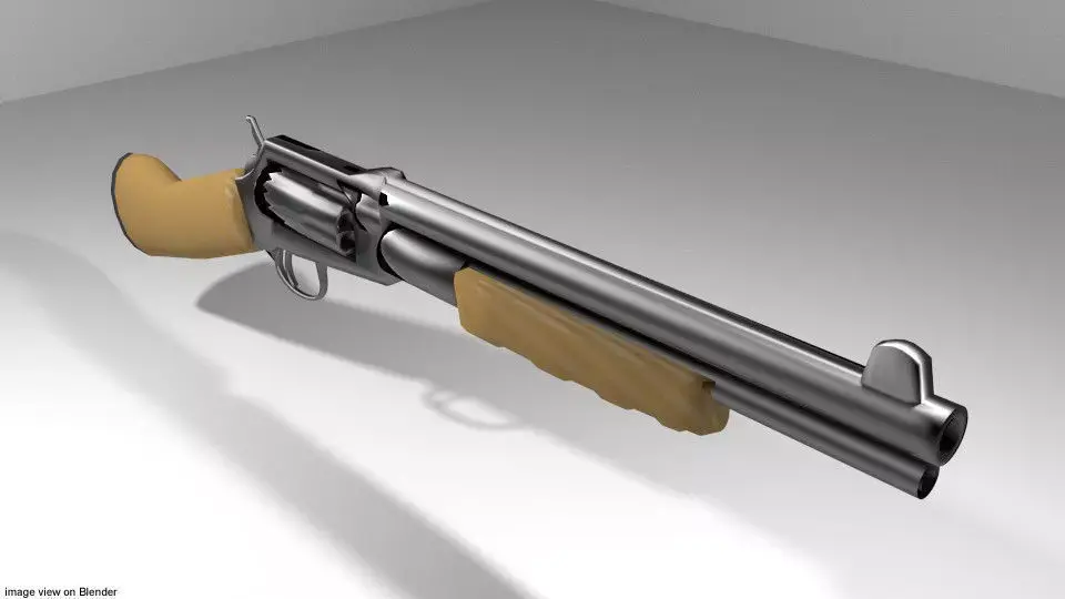 Revolver - Shortgun Type 2 3D model