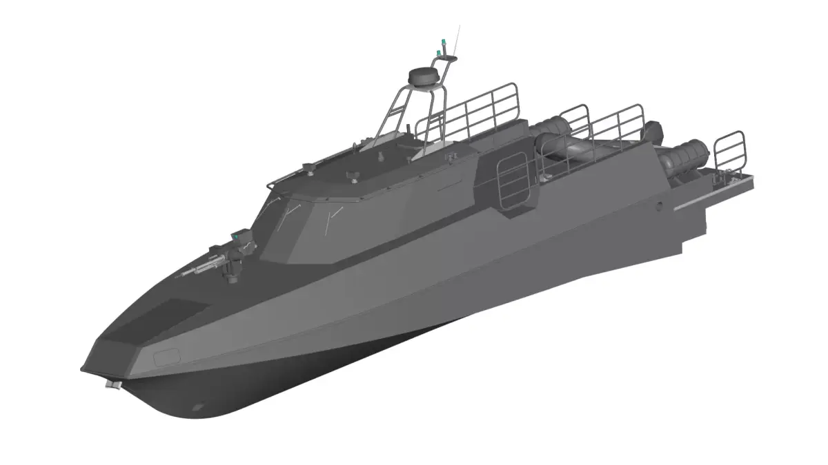 High speed boat  3D model