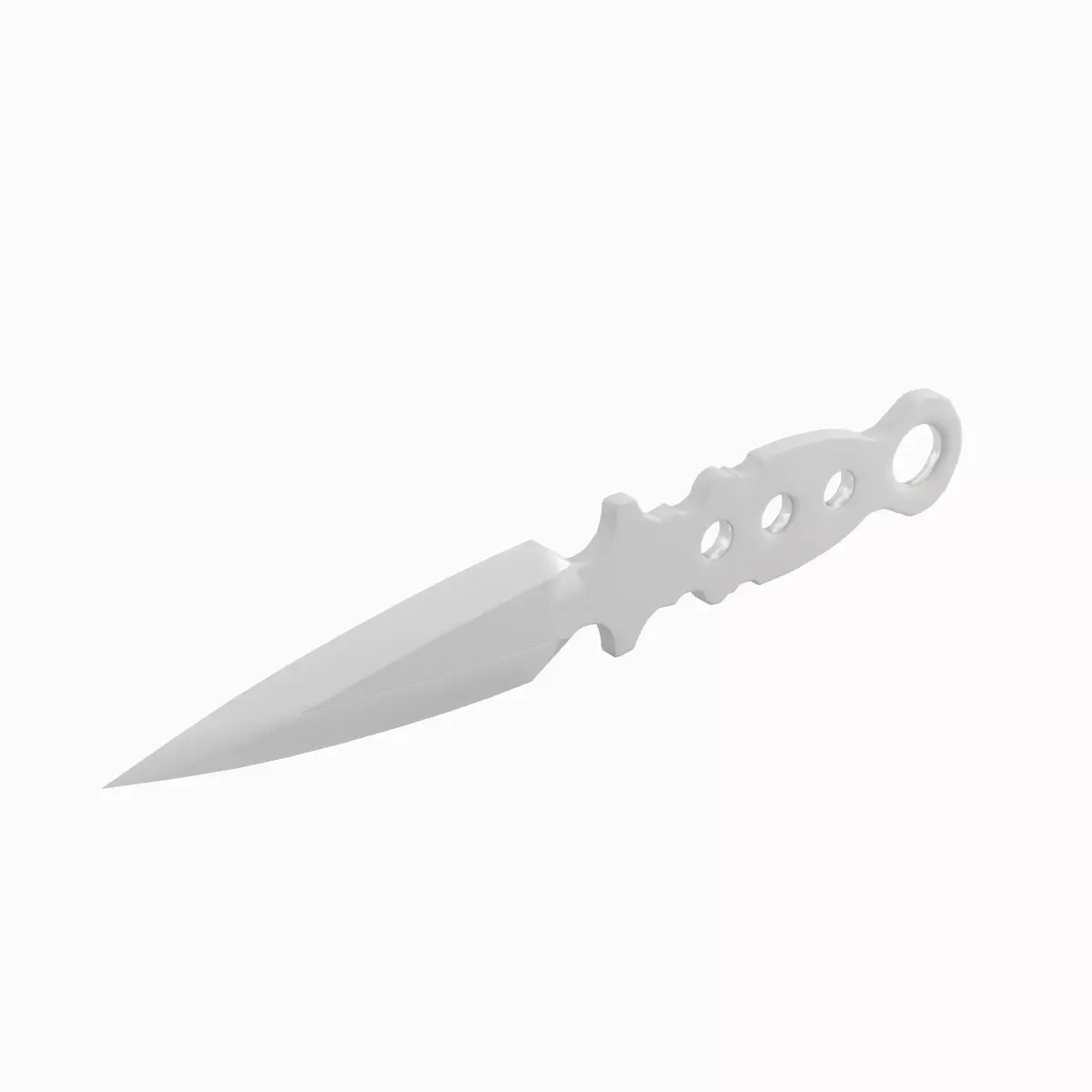 Throwing Knife 02 Low-poly 3D model