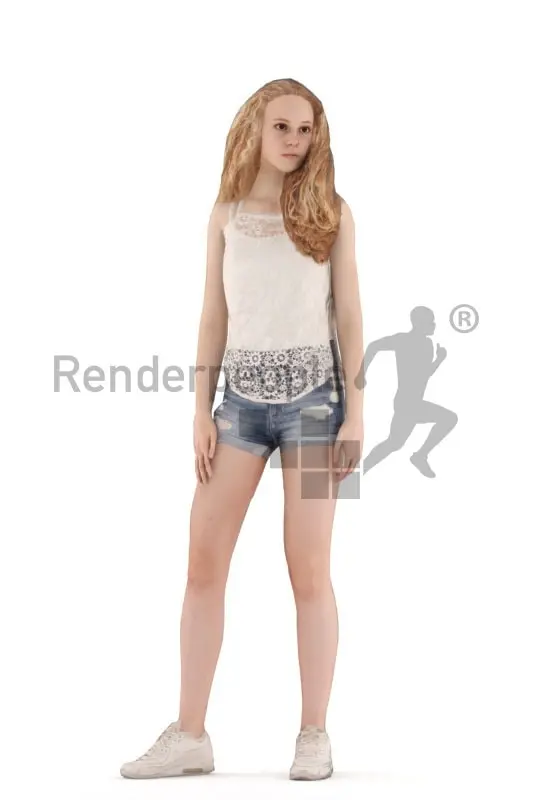 Hannah Animated 001 Idling