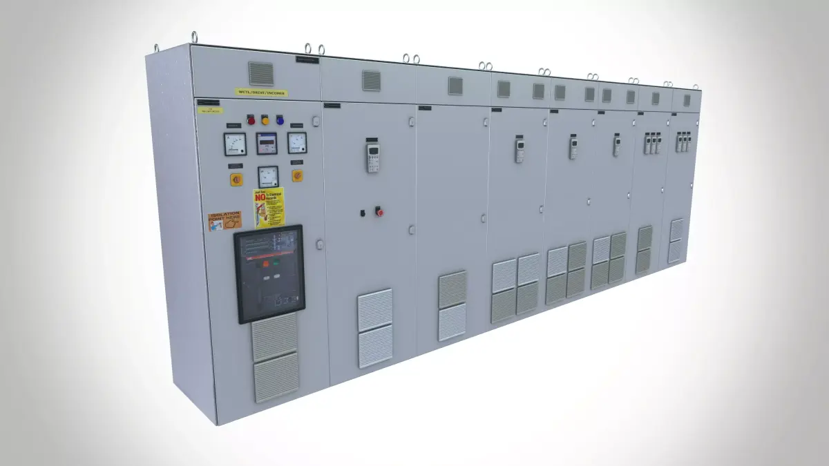 Electrical fuse box 4 3D model