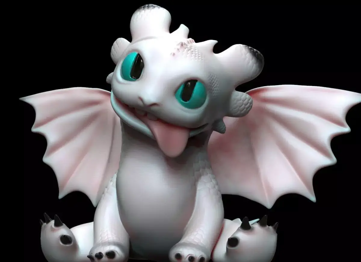 baby toothless 3D print model