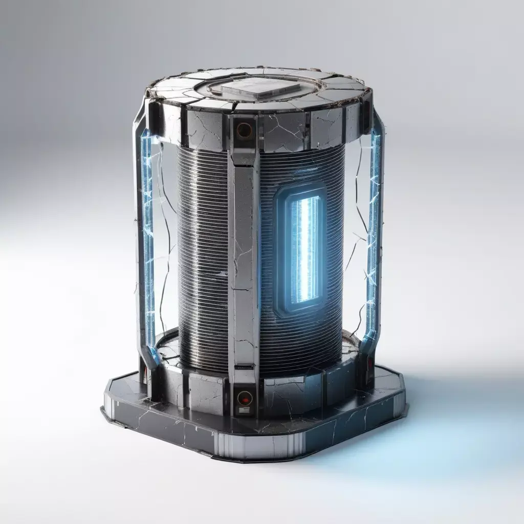 Damaged SciFi Power Cell 3D model