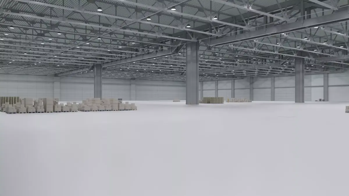 Warehouse Interior 3 Low-poly 3D model