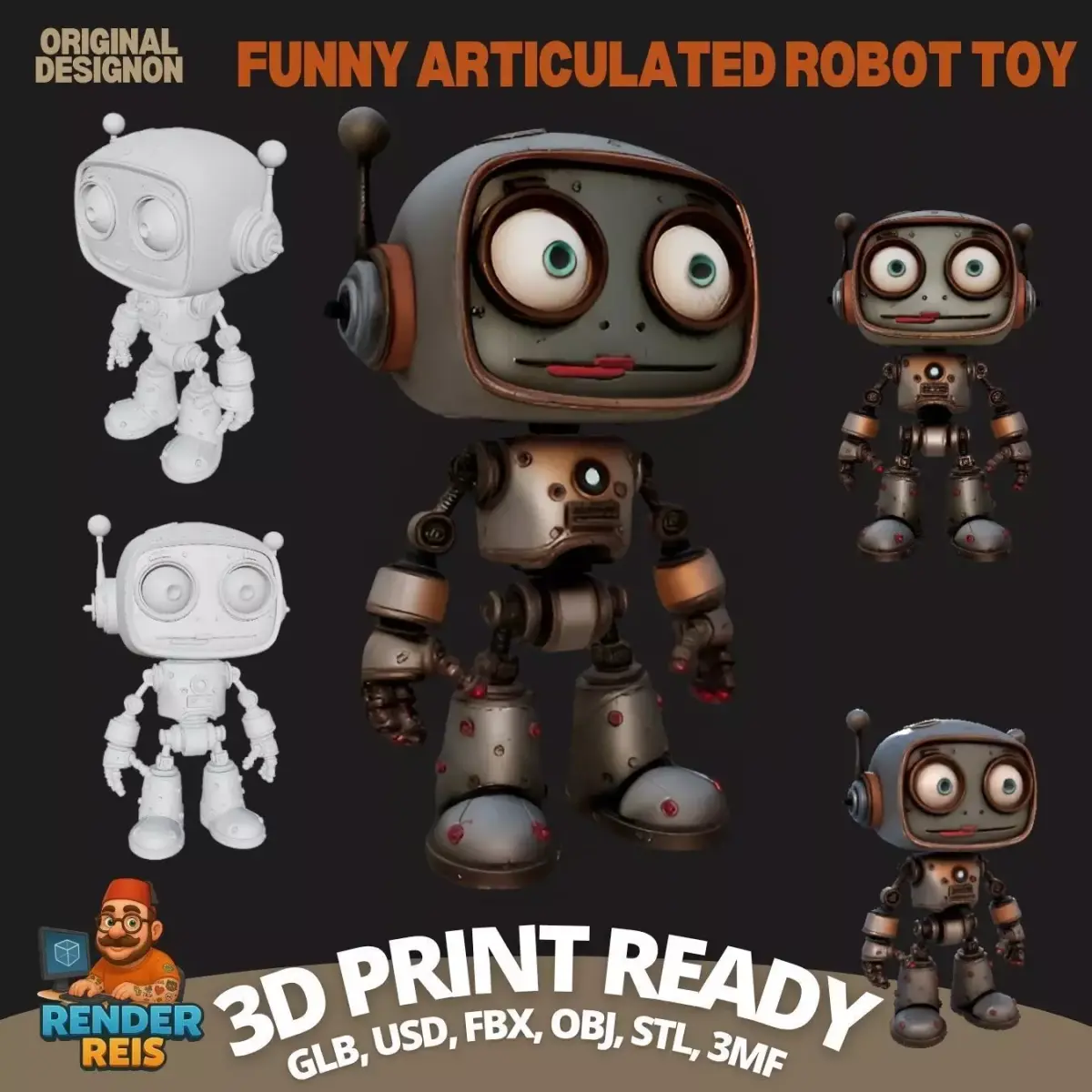 Retro Future in 3D 3D print model