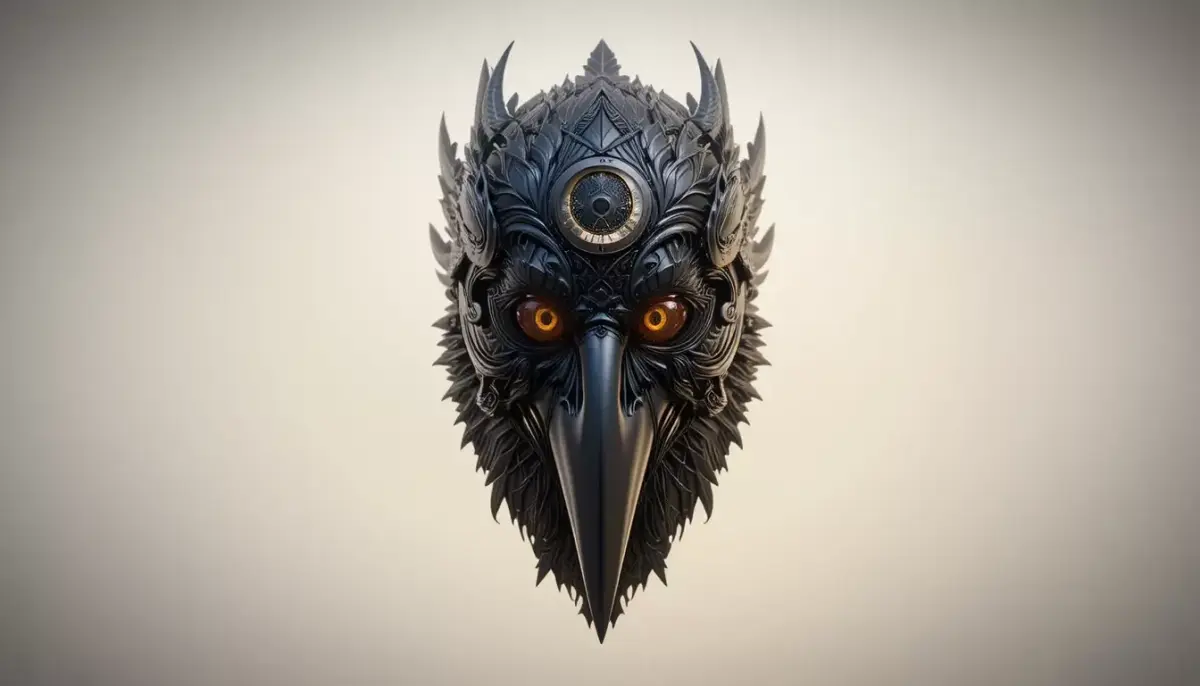 Eclipse Raven 3D Print Model Full-Face Raven  3D model
