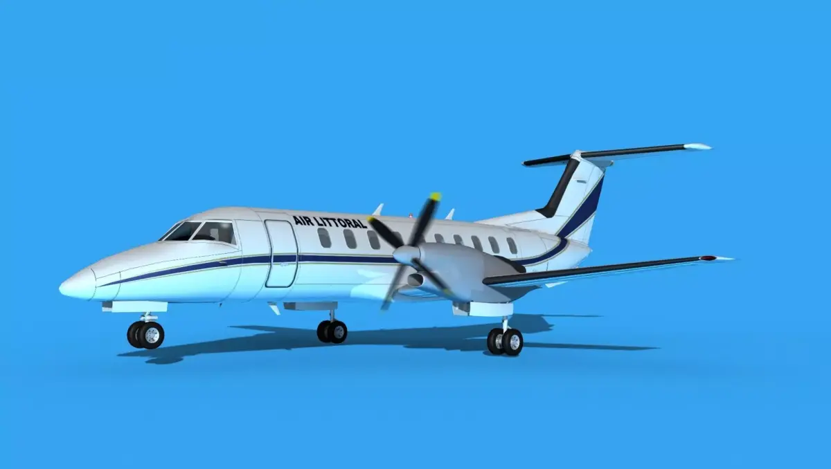 Embraer EMB120 Air Littoral 3D model