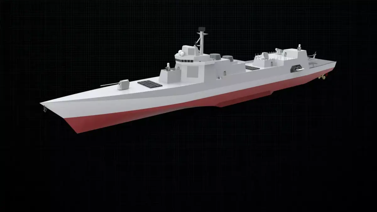 Destroyer ship 3D model