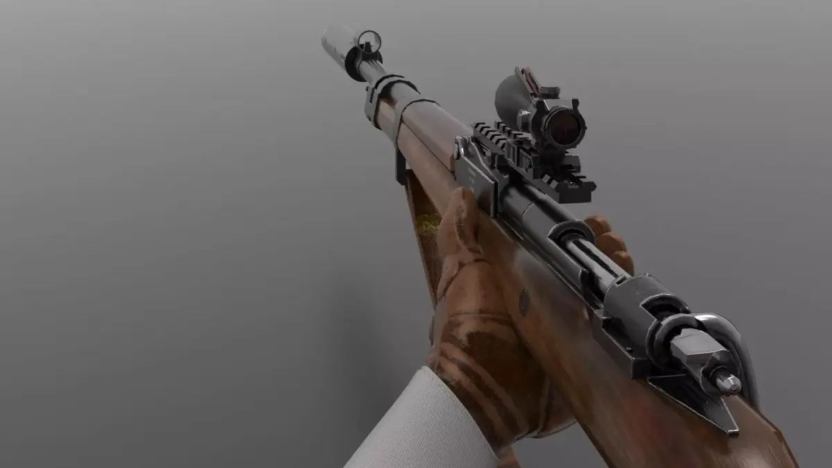 Kar98k Sniper Rifle Fps - Tps Low-poly 3D model