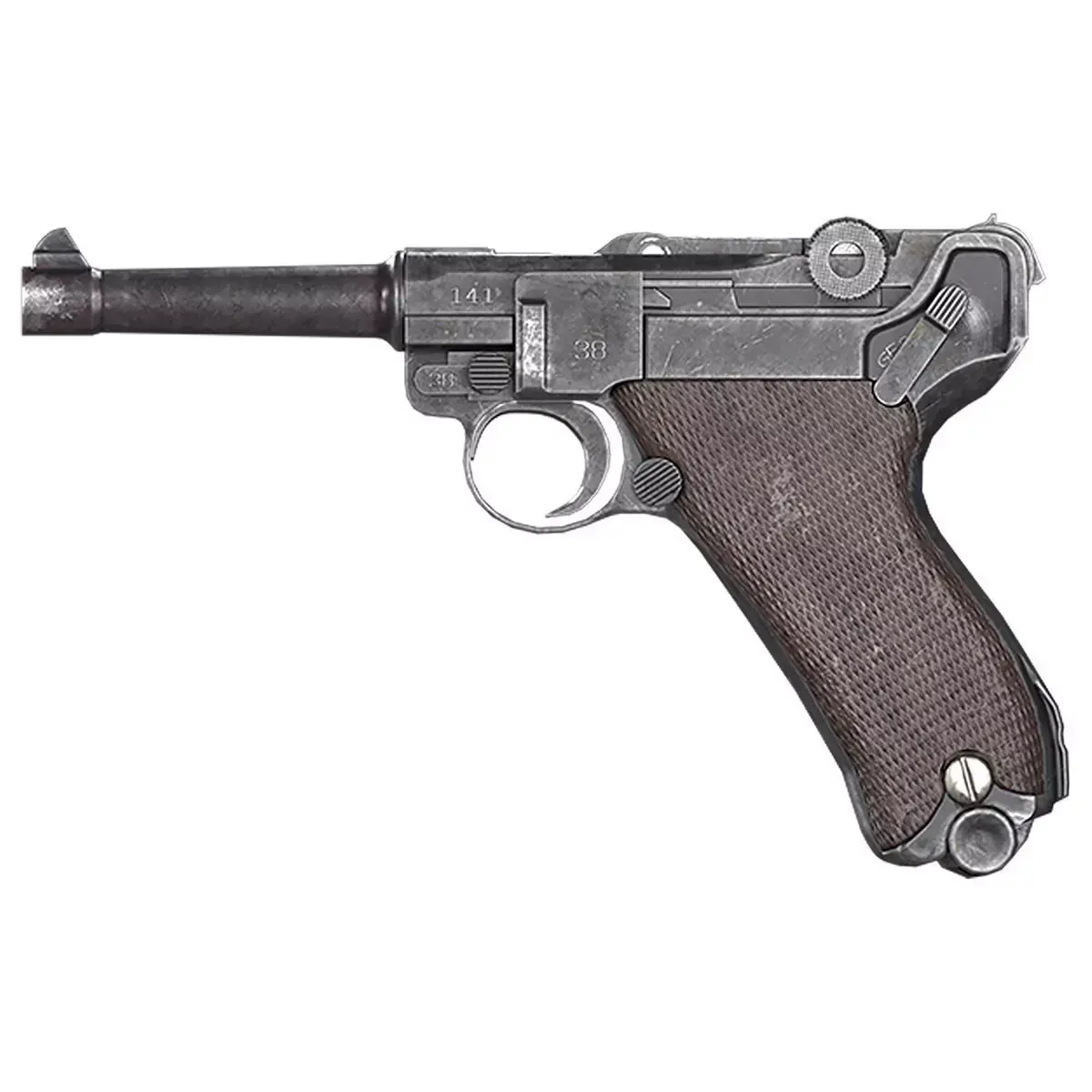 Luger P08 Pistol Low-poly 3D model