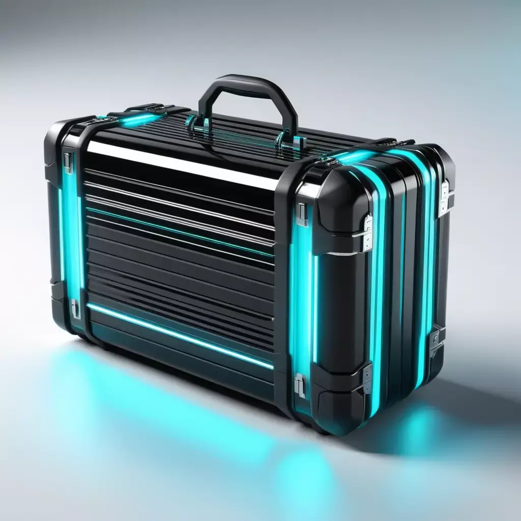 SciFi Futuristic Luminous Briefcase 3D model