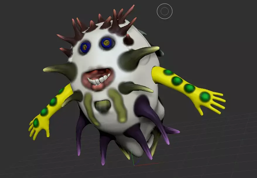 Aquaghost sea creature 3D model