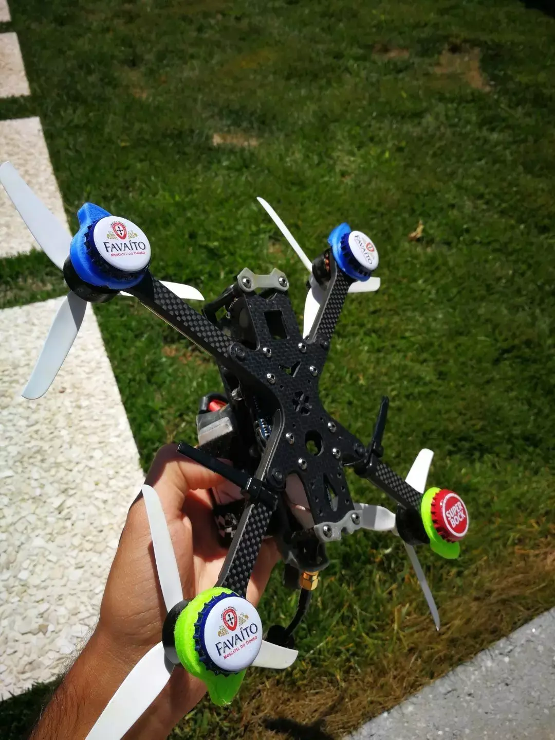 Universal Sliding landing gear for freestyle fpv drone 3D print 3D print model
