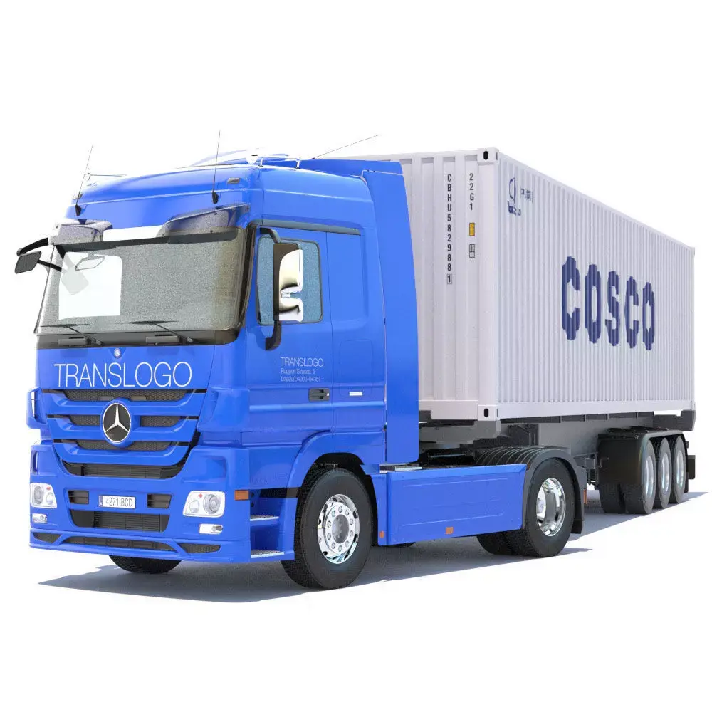 Mercedes Actros MP4 Semitruck 3D model