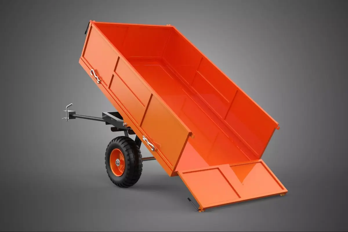 TRAILER DUMP TIP CONSTRUCTION BUILDING SITE MATERIAL TRANSPORT 2 3D model