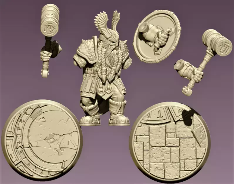 DWARF Soldier 3D print model