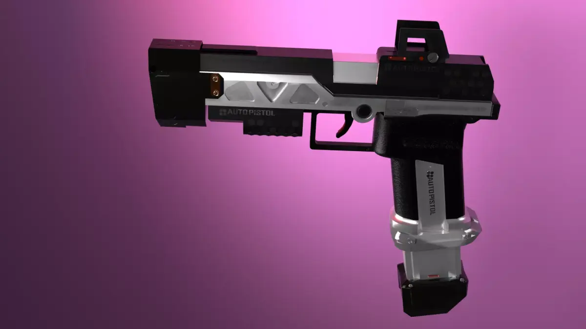 RE-45 Pistol Apex Legends Low-poly 3D model
