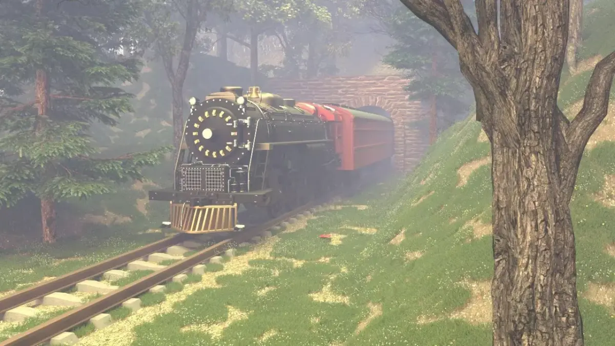 Foggy Mountain Railway Tunnel - Complete 3ds Max Environment 3D model